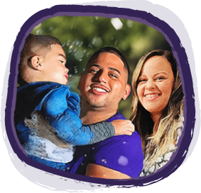 Avram and Monica, parents to Kalel who lives with Hunter syndrome